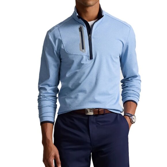 RLX Polo Golf Perform Driver Quarter-Zip Dock Mens Golf Pullover - Picture 1 of 1